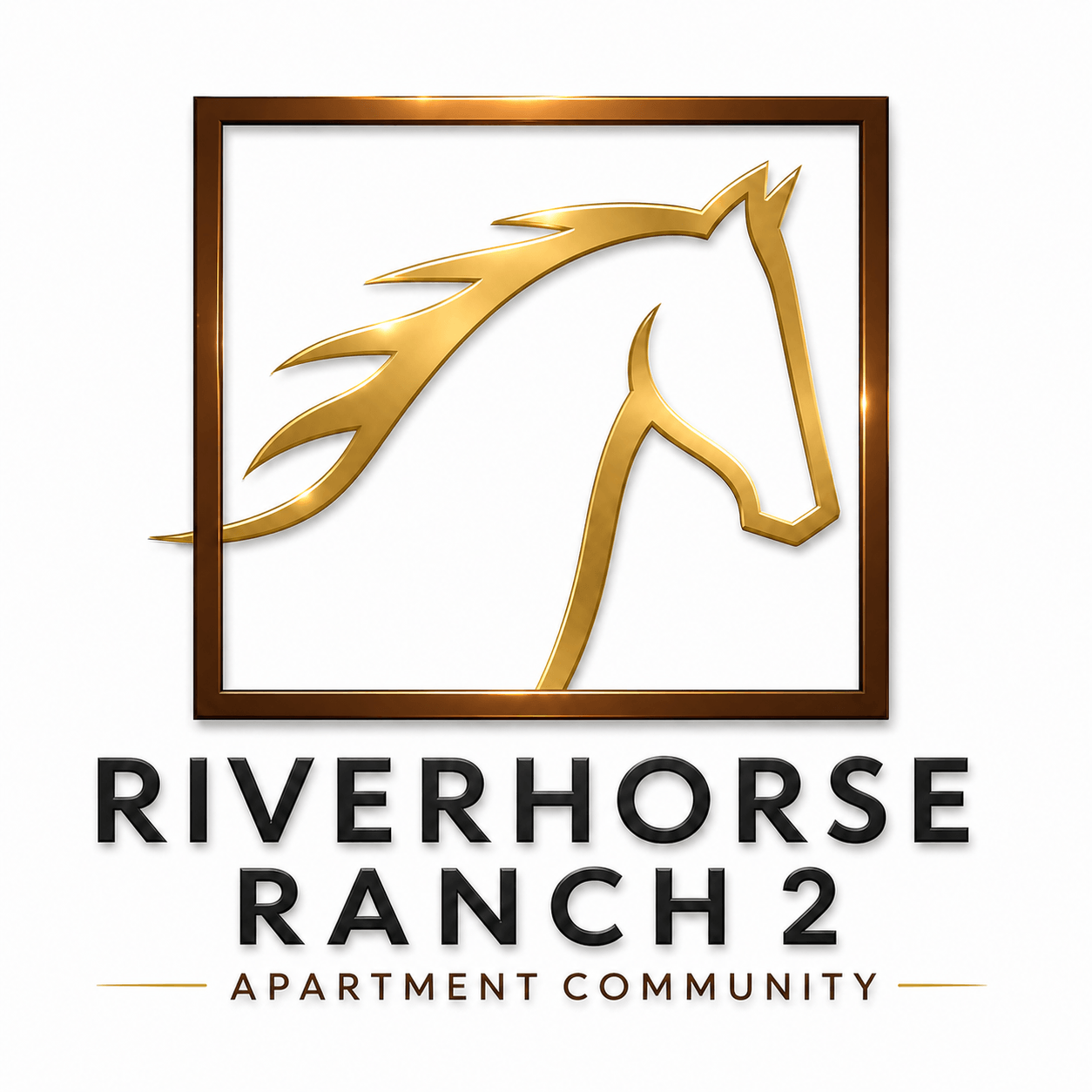 A logo for Riverhorse Ranch 2 Apartment Community.